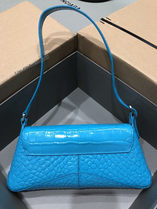 Balenciaga專櫃爆款單肩斜挎女包 巴黎世家小號新款bag翻蓋腋下包 fyj1711